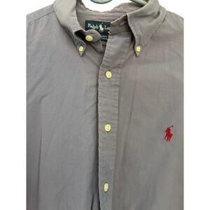 Ralph Lauren purple Blake‎ button down LG pony preppy